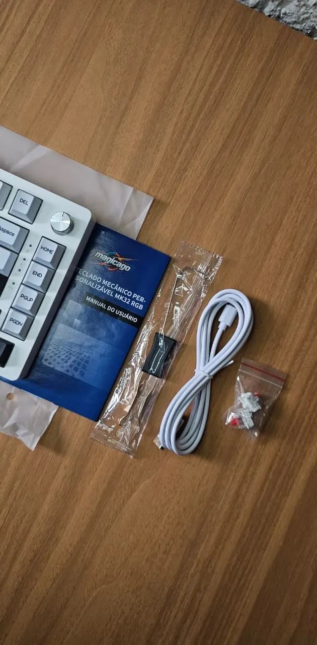Teclado Mecânico MK 32 Magicago 75% Com Knob - Foto 5