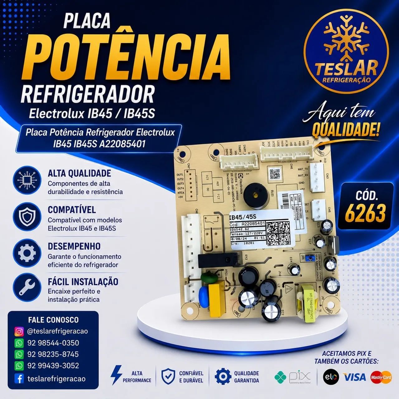 Placa Potência Electrolux IB45/IB45S