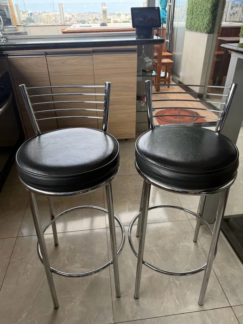 2 Banquetas alumínio cozinha - Foto 2