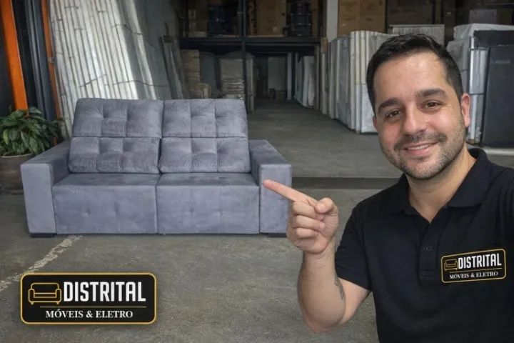 Sofá Diamante Retrátil e Reclinavel 2 M Entregamos Vários Modelos