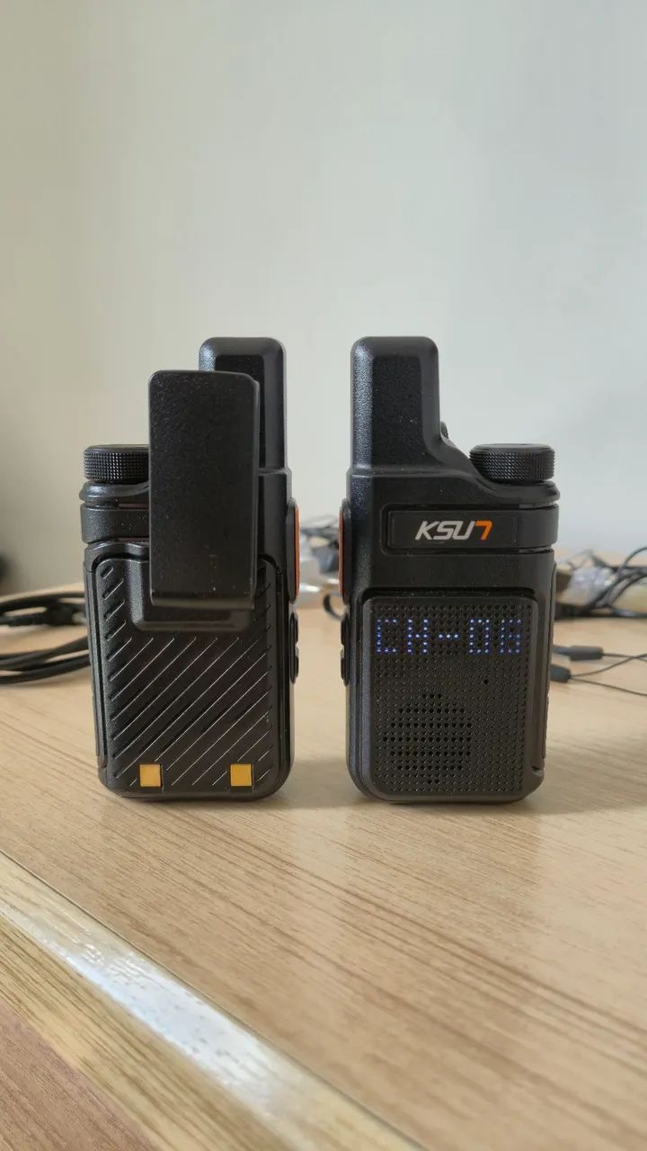 Kit 2 Rádios Comunicadores Walkie talkie 3km Ksut Pmr 446 - Foto 2