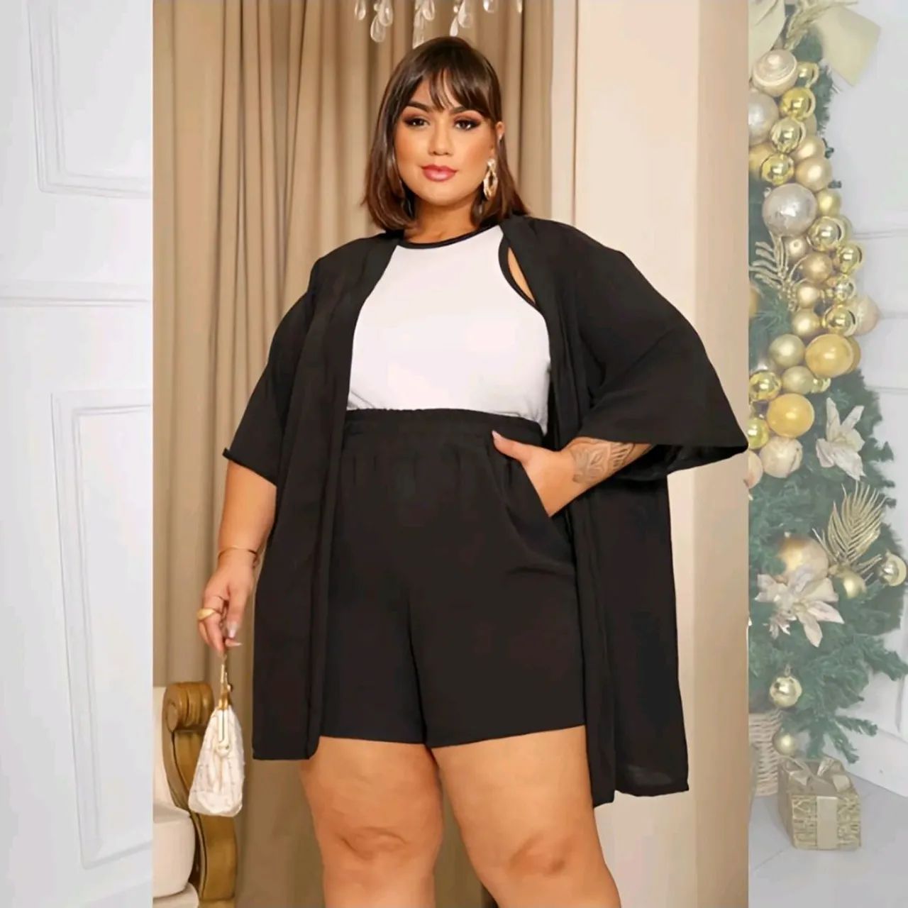 Kimono plus size e short - Foto 3
