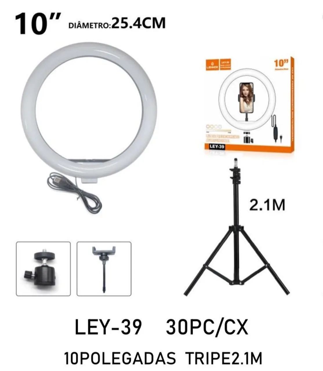Ring light para fotos e vídeos  - Foto 5