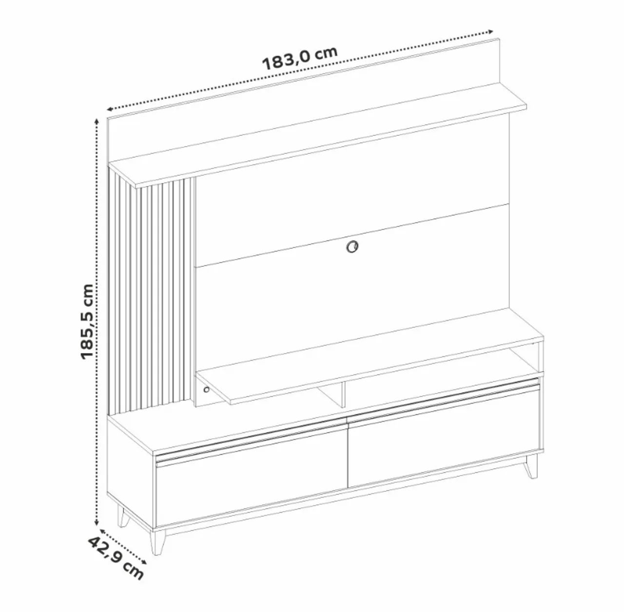 Home Notável NT1400 com LED, ideal para TVs até 60 Polegadas - Entrega Imediata - Foto 5