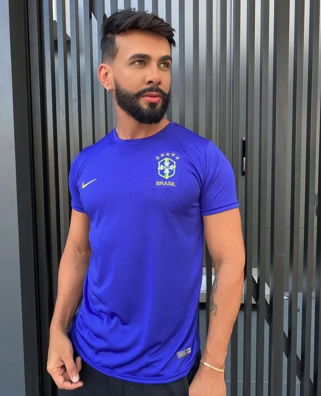 Camisa do Brasil em poliéster do P ao GG  - Foto 2