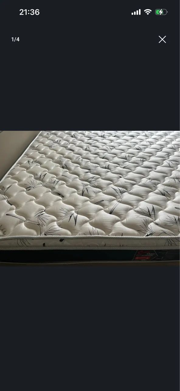 Cama Box Baú com com colchão de molas seminova.  - Foto 2