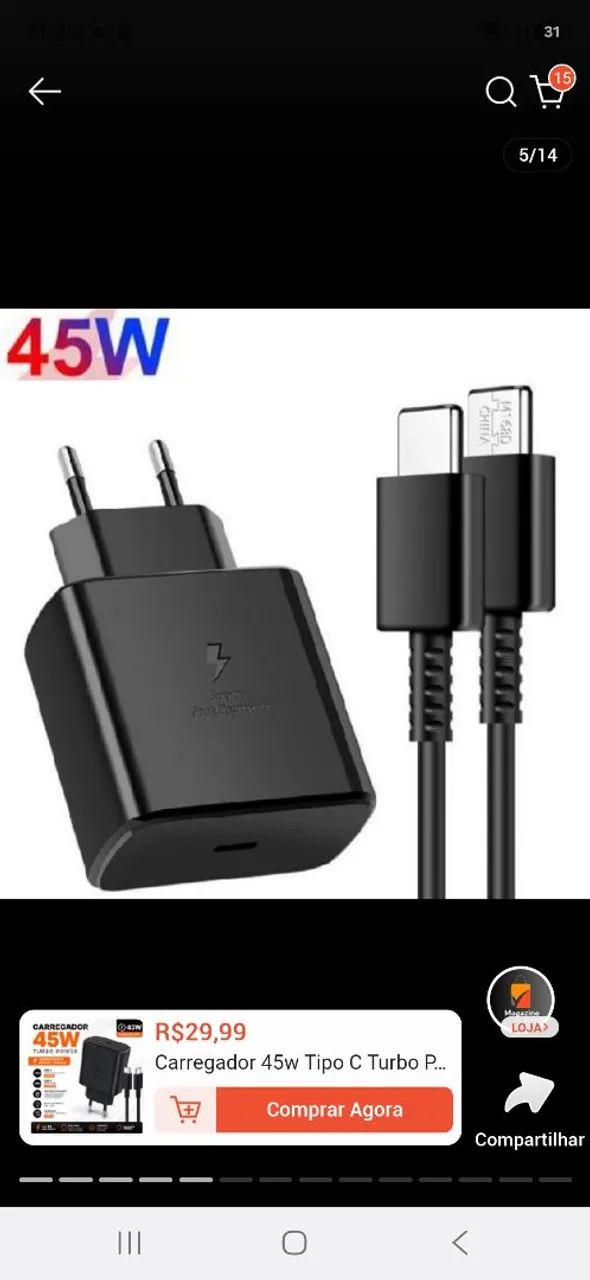 Carregador 45w - Foto 2
