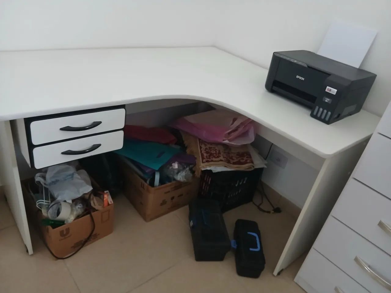Mesa em L para escritório  - Foto 3