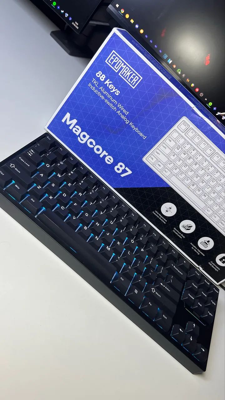 Teclado Magnético Epomaker Magcore 87 Alumínio  - Foto 4