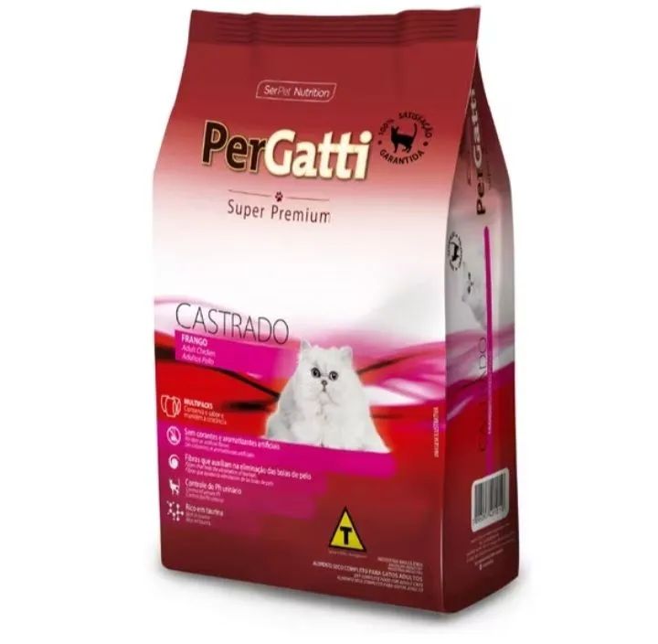 Ração Super Premium Per gatti Gatos Castrados 10,1kg - Foto 2