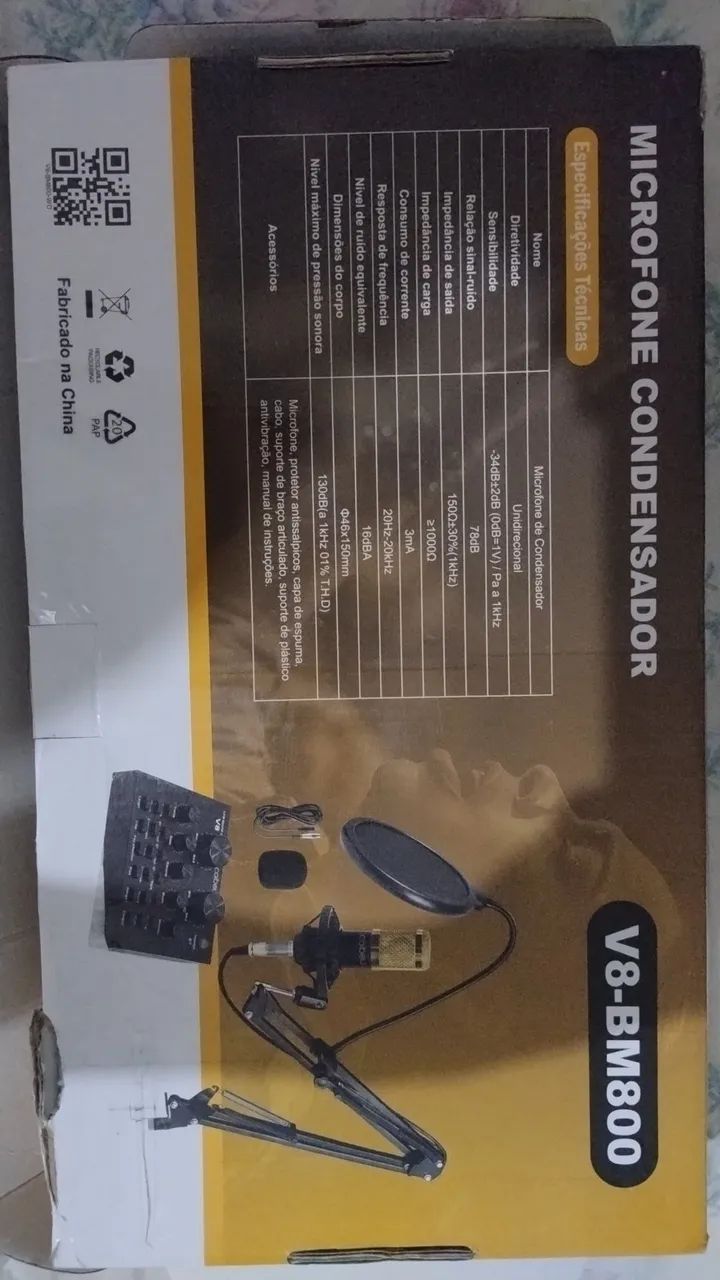 kit completo microfone condensador BM800 - Foto 4