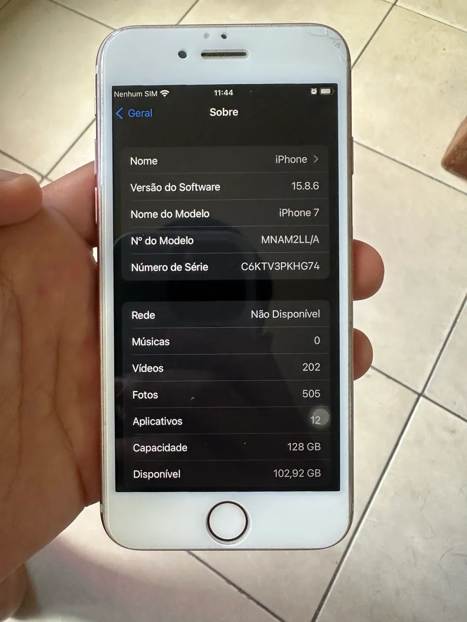 iPhone 7 rose 128gb seminovo - Foto 5
