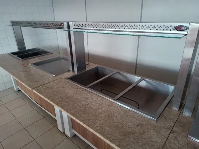 VENDO TUDO 4600 LINHA BUFFET USADA INOX E MARMORE  - Foto 3