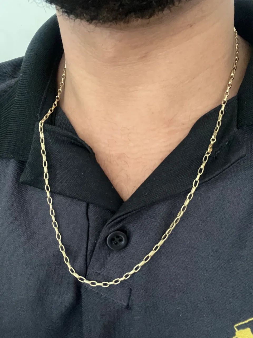 Corrente Maciça de Ouro 18k modelo tijolinho  - Foto 2