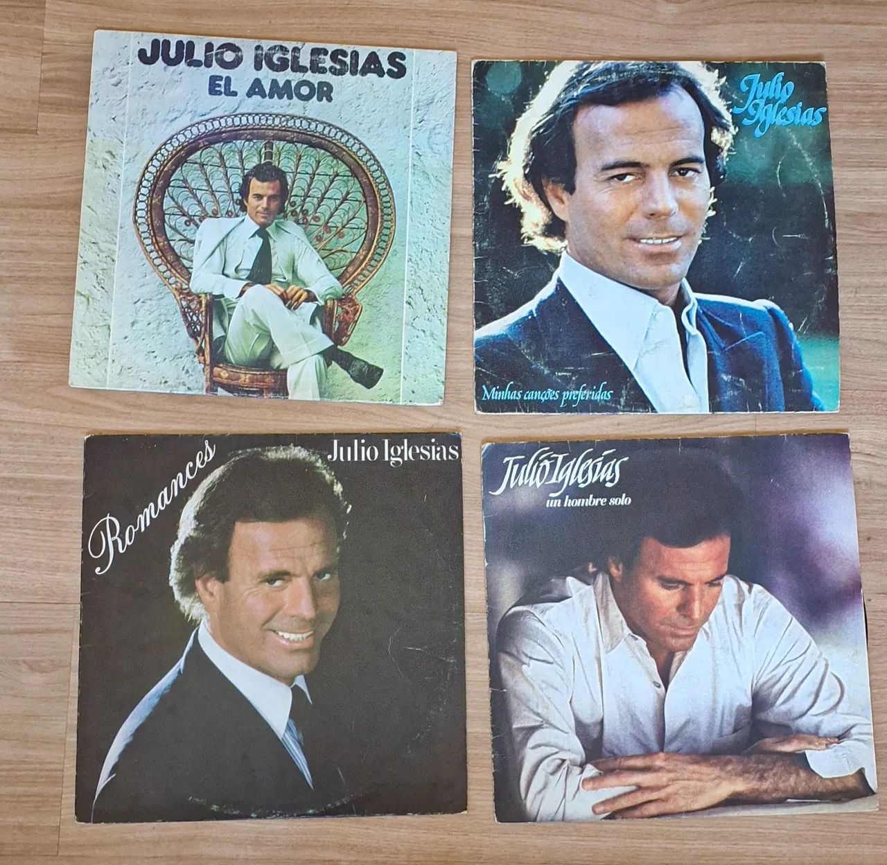 Lote 4 discos lp vinil Julio iglesias 