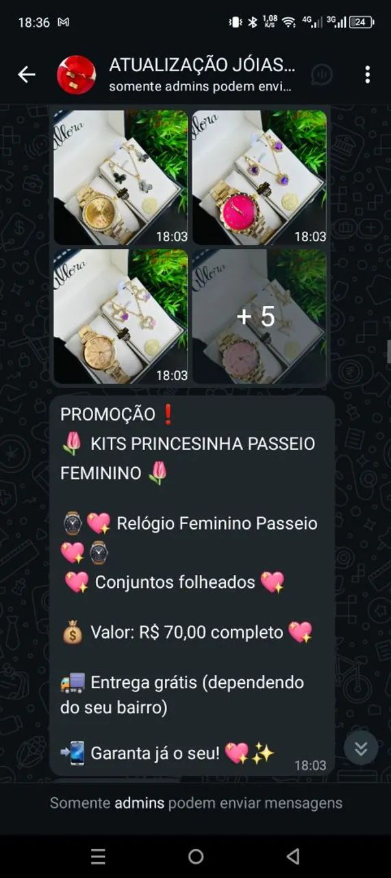 Kit princesinha passeio 