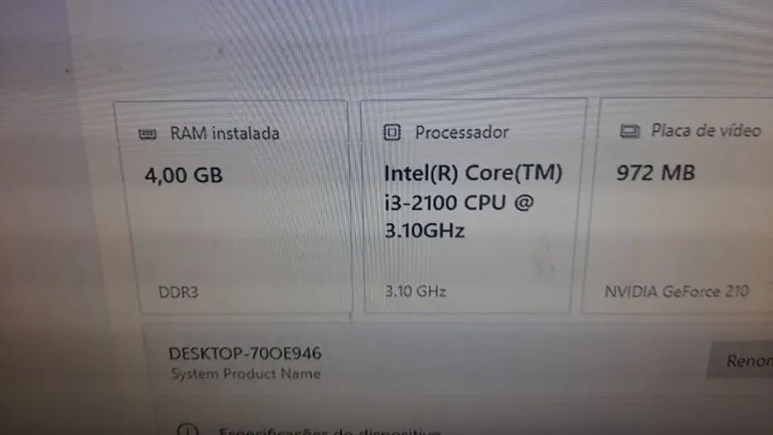 kit i3 2100 com 4gb de ram - Foto 3