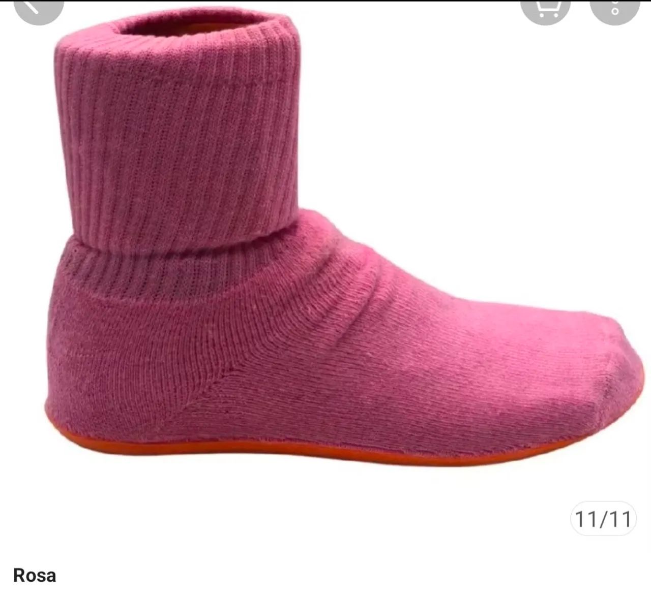 Vendo meia all soft antiderrapante rosa tam 36
