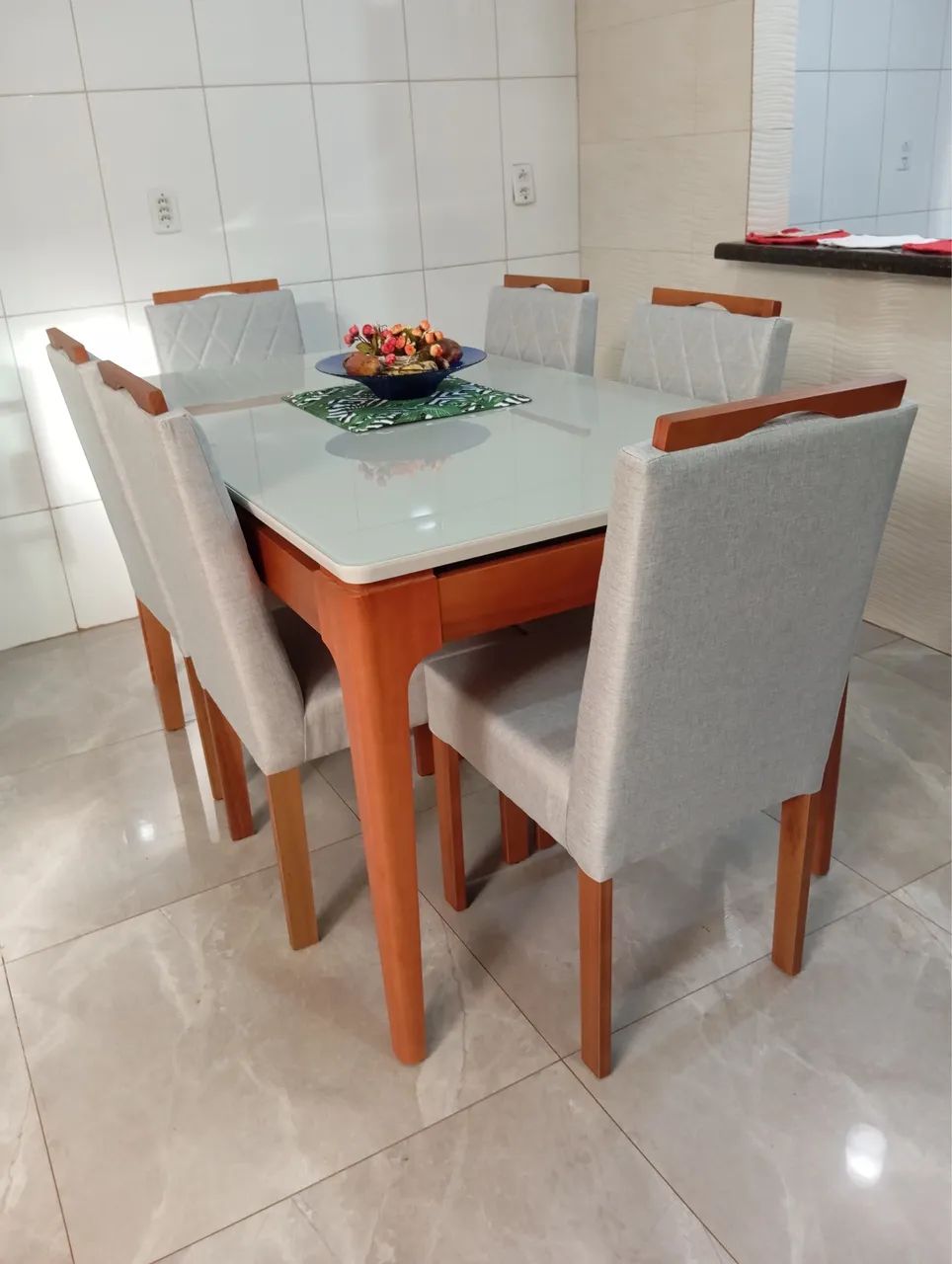 Mesa aranha madeira 6 lugares  - Foto 3