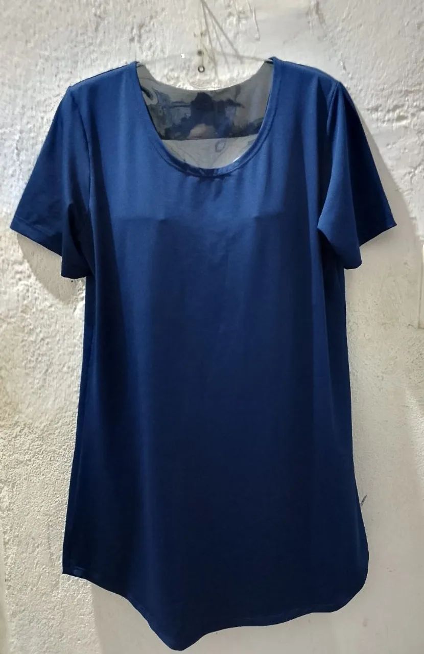 Blusinha feminina azul dry fit academia - Foto 3