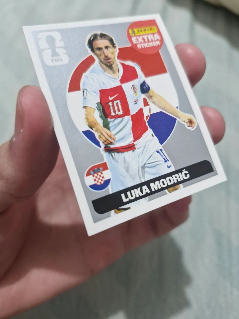 Extra Sticker Modric de Prata Figurinha da Copa de 2026 - Foto 3