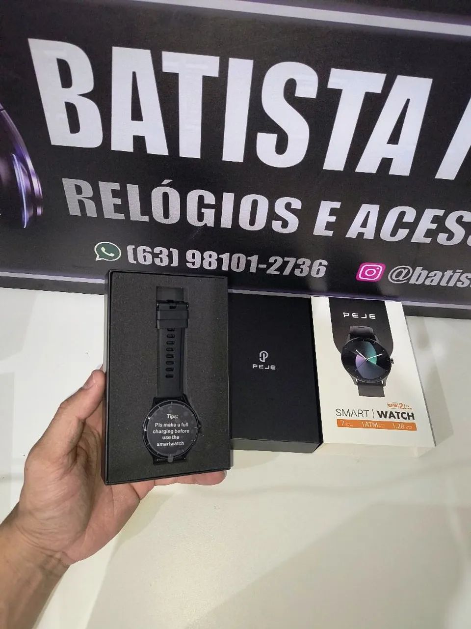 Smartwatch PEJE ZW-02 - NOVO  - Foto 3