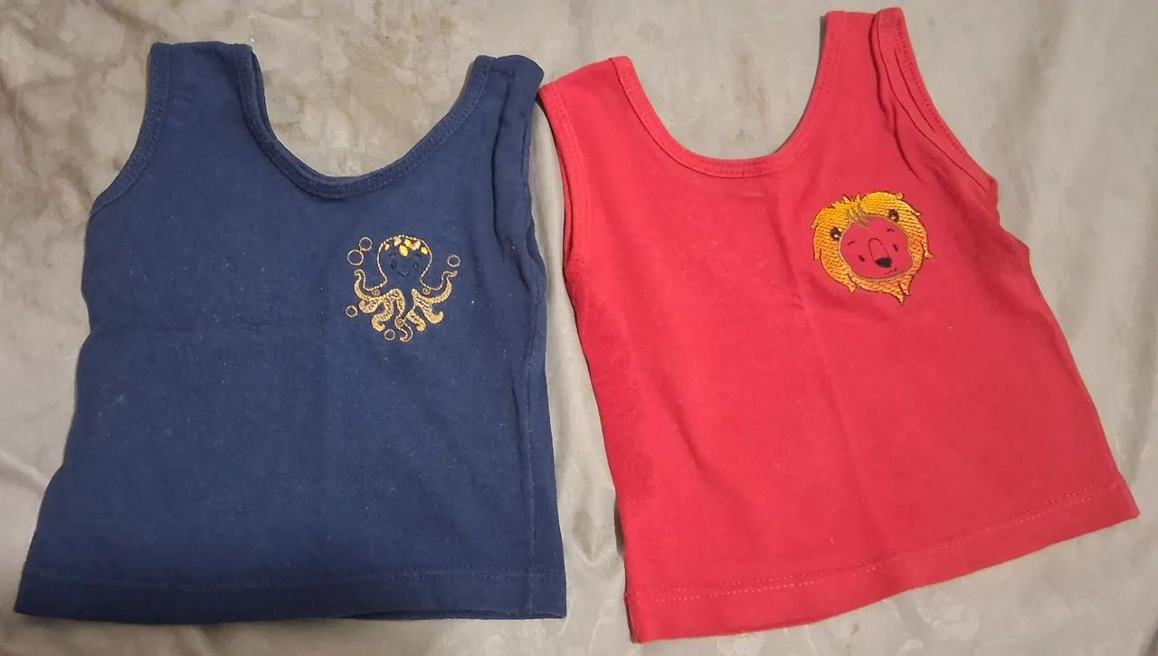 Blusas regatas para bebê menino