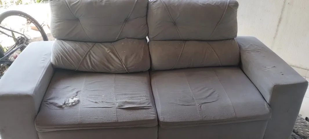 Sofá 3 lugares retrátil 