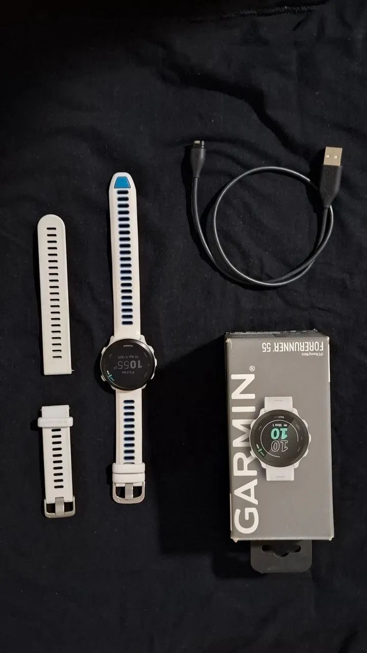 Garmin Forerunner 55 completo + pulseira extra
