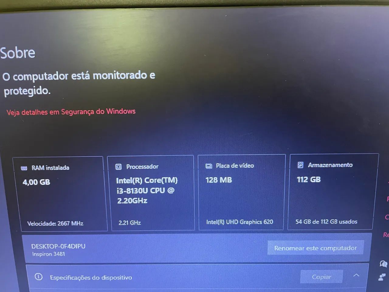 Vendo Notebook Dell i3 com SSD - Foto 4