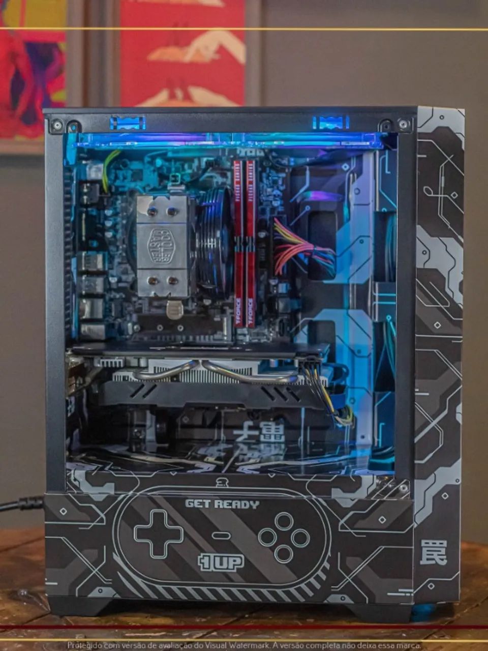 Setup Intel i5 8400, 16gb, 512gb SSD, RX 580 8gb, Air Cooler, Fonte 500W, Gab. Aigo - Foto 4