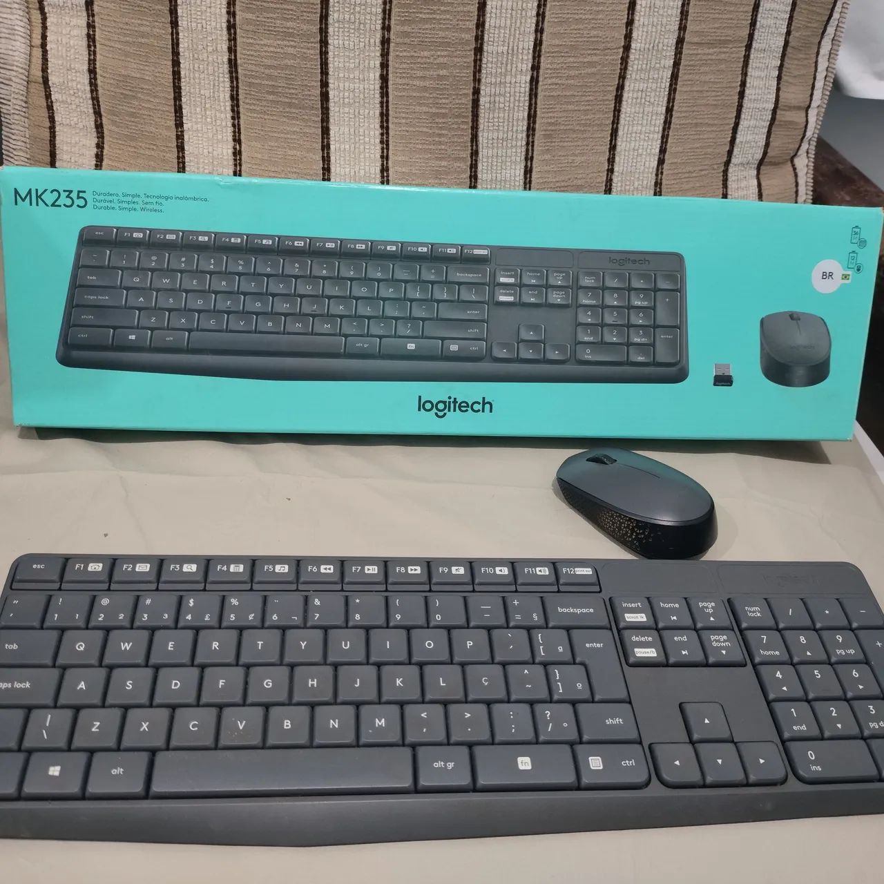 Teclado e mouse Logitech sem fio - Foto 2