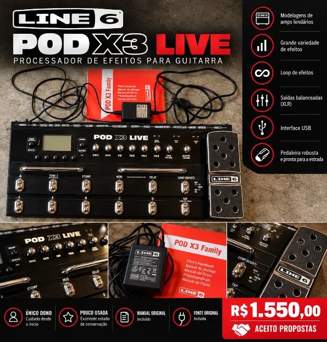 line 6 pod x3 live