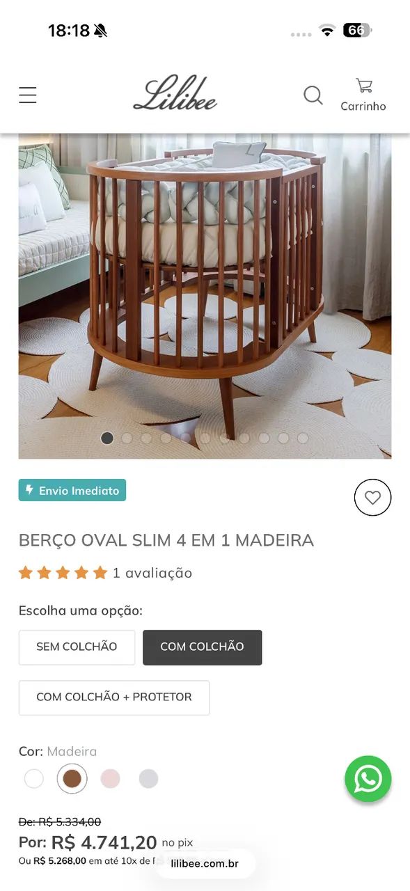 Berço, kit berço, poltrona - Foto 4