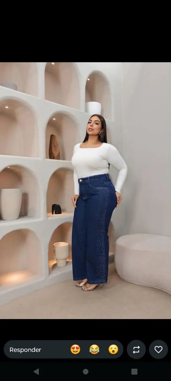 Calça jeans plus size 