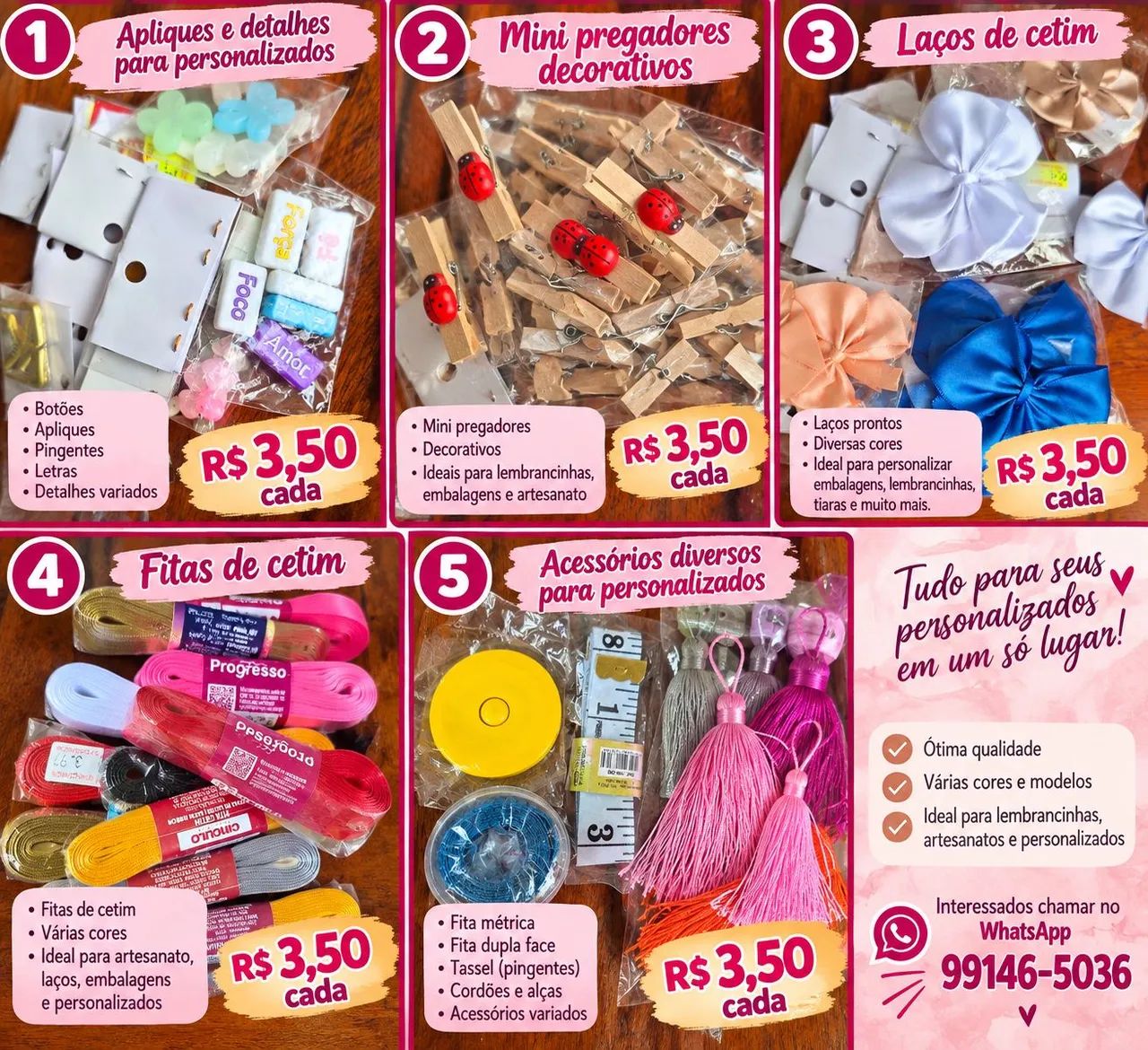 Vende-se produtos de loja personalizada