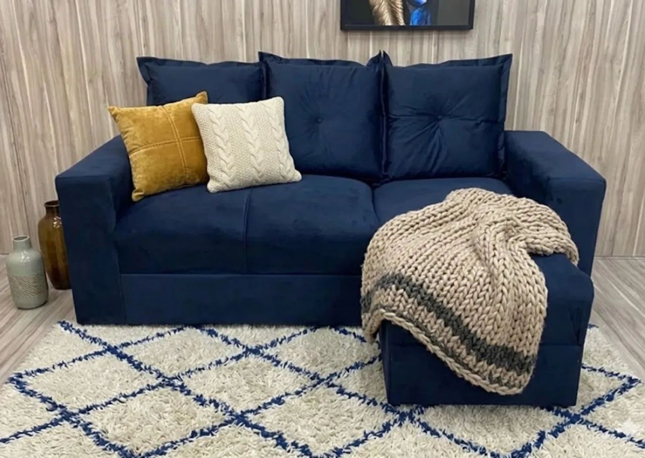 Sofá 3 Lugares 1,50m + Chaise R$589,00 Promoção 