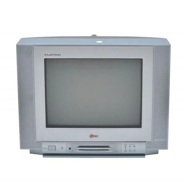 Tv de tubo tela plana LG Flatron 15 polegadas funcionando sem controle .