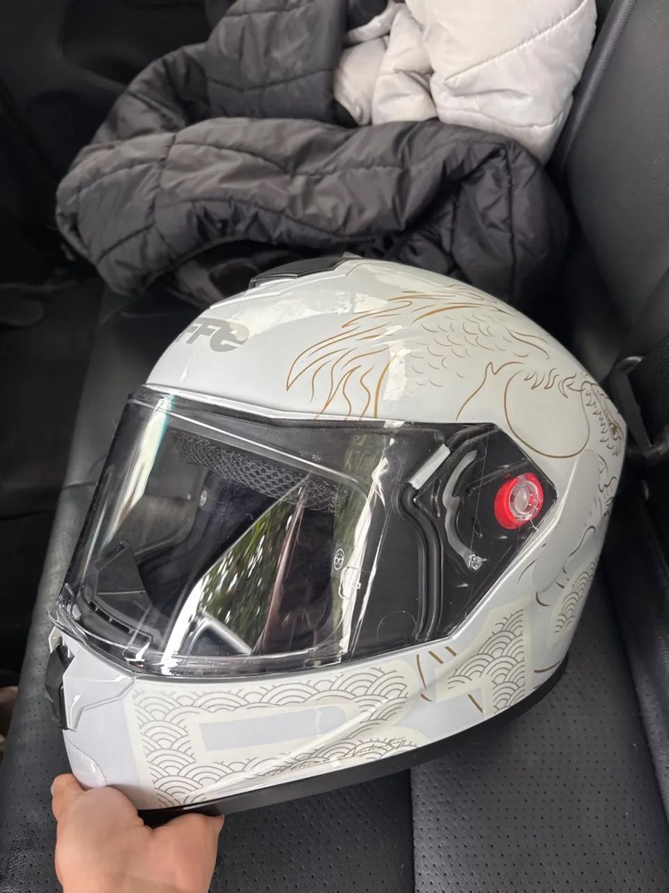 Capacete Bieffe B12 Imperium Branco - Foto 2