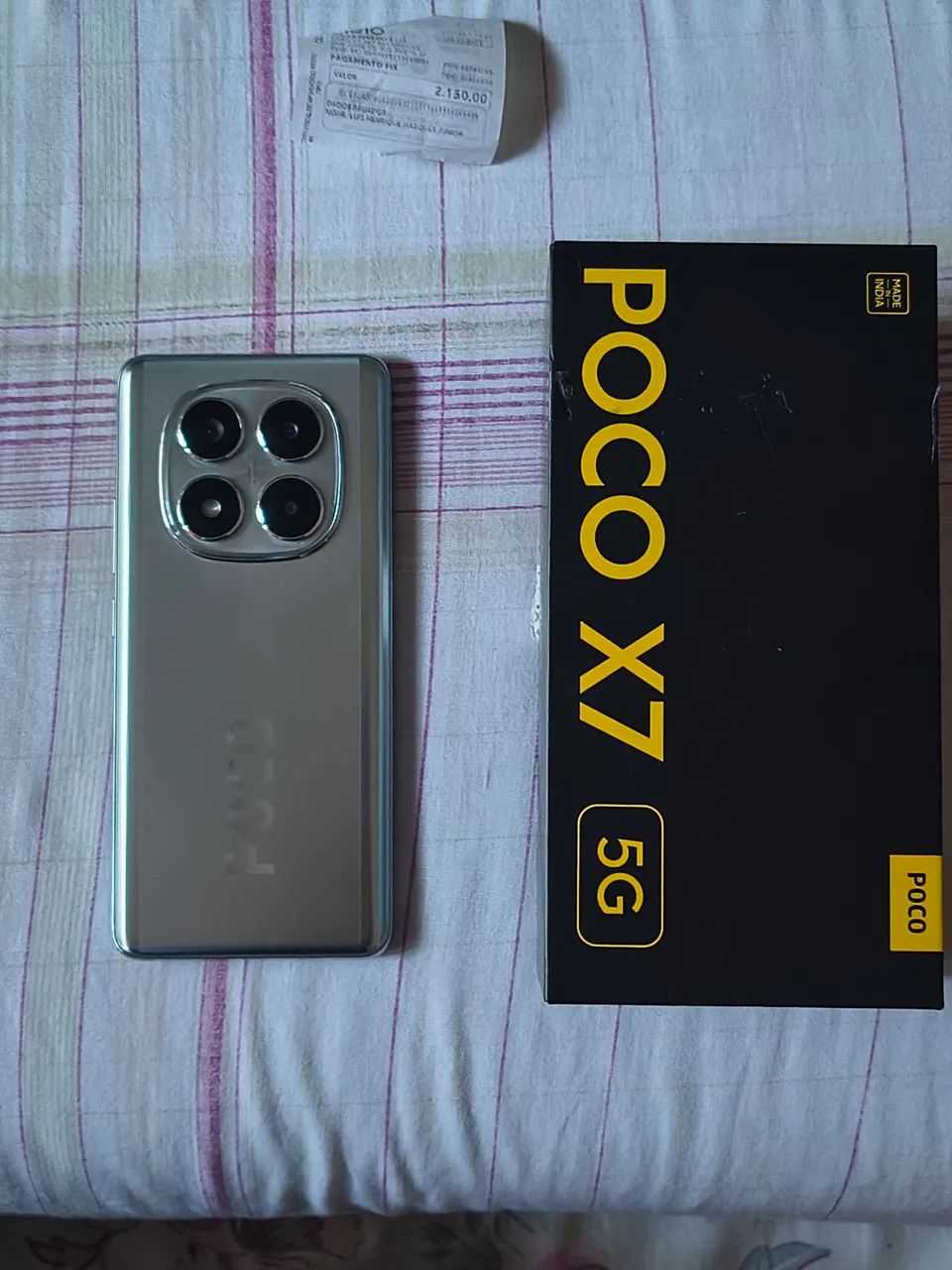 Poco X7 5G 2 mês de uso com nota fiscal  - Foto 2