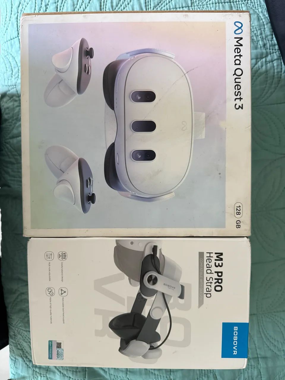 Meta Quest 3 + BoboVR M3 pro + acessórios - Peças e Acessórios de
