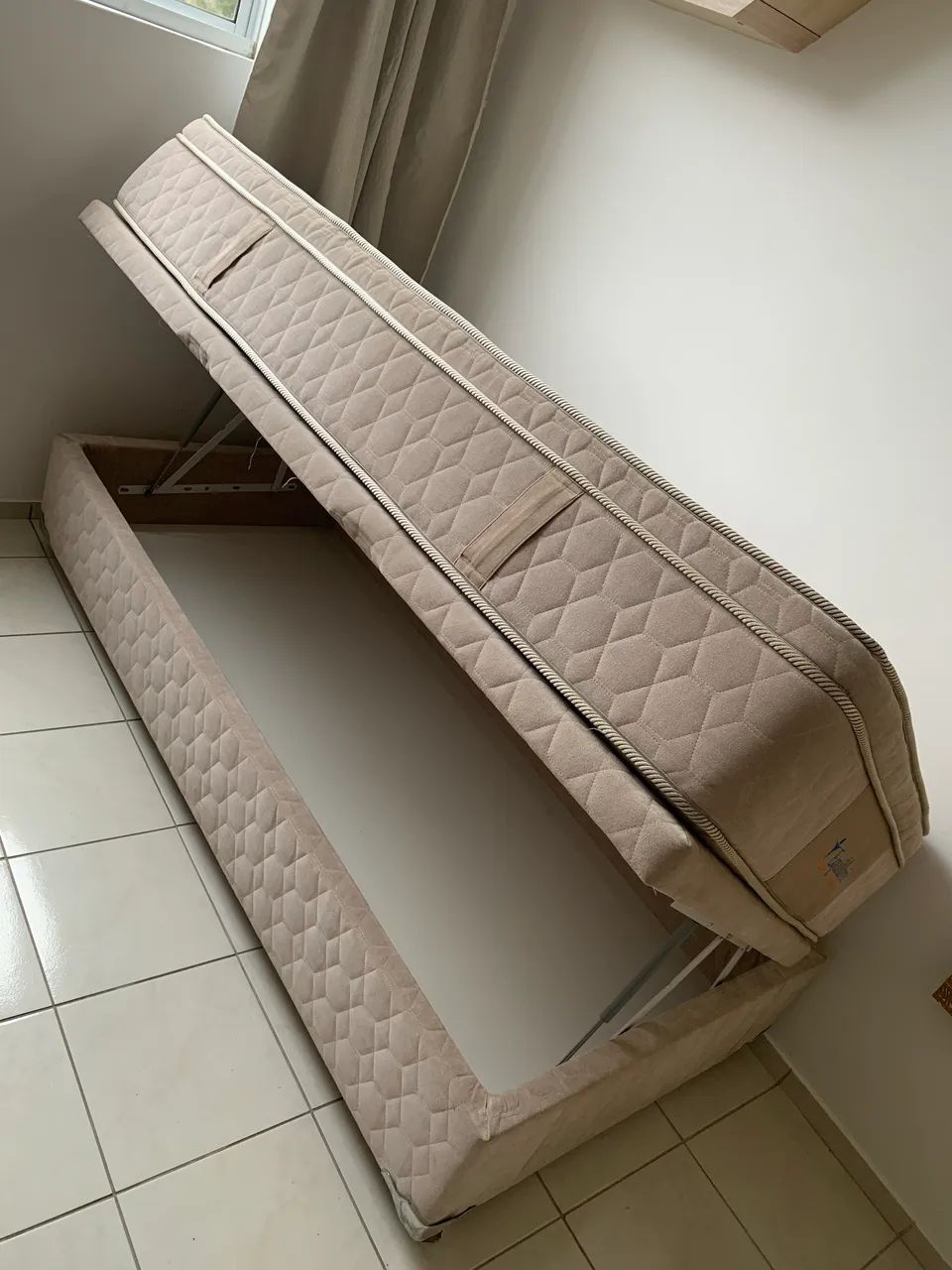 Cama box com baú + colchão de espuma  - Foto 2
