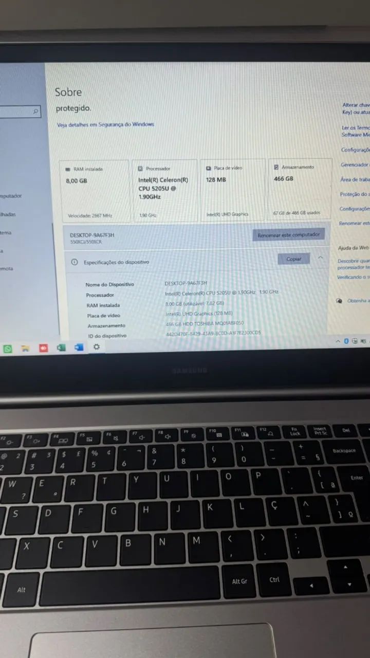 NOTEBOOK SAMSUNG 550XC - 8GB RAM - HD 500GB - Foto 5