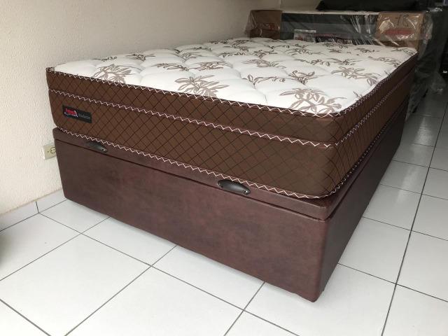 Cama Box Baú Casal + Colchão Palemax Molas Ensacadas - Pronta Entrega! - Foto 2
