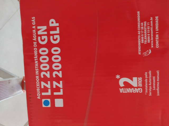 Aquecedor a gás LZ2000 novo na caixa com NF - Foto 5