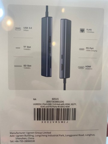 Hub Ugreen 7 em 1 de alta resolução 4K @ 60Hz - Foto 2