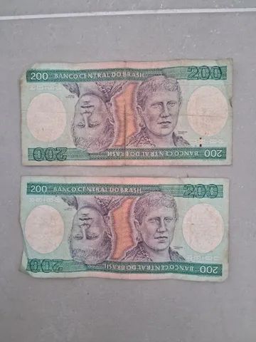 2 Notas De 200 Cruzeiros Usada - Foto 4