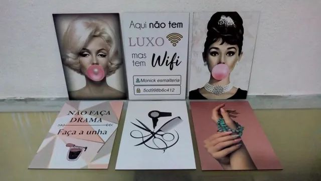 Quadro Decorativo Não Faça Drama Faça as Unhas