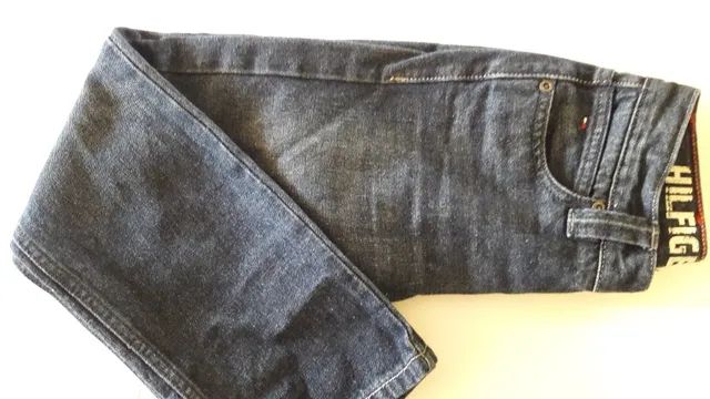 Calça Jeans Infantil Tommy Hilfiger Straight ( Original) Freedom tam 7 - Seminova ótima - Foto 6