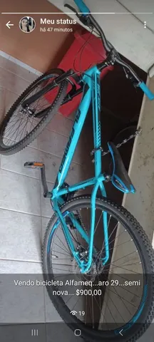 Bicicleta Aro 29 Alfameq ATX 27v Hidráulico K7 e Trava Preto com